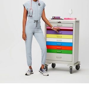 Figs jumpsuit dusty blue